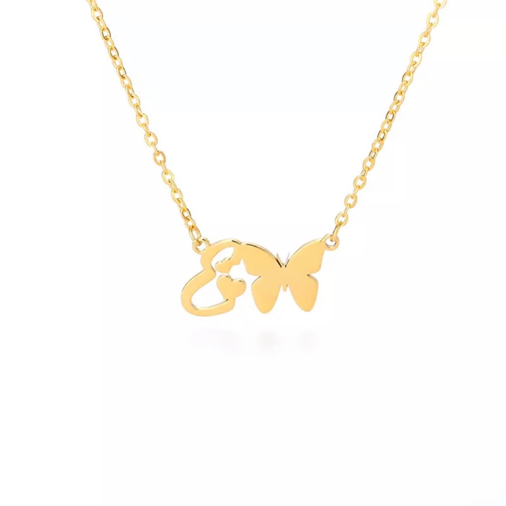 Initial Letter “E” Necklace